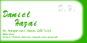 daniel hazai business card